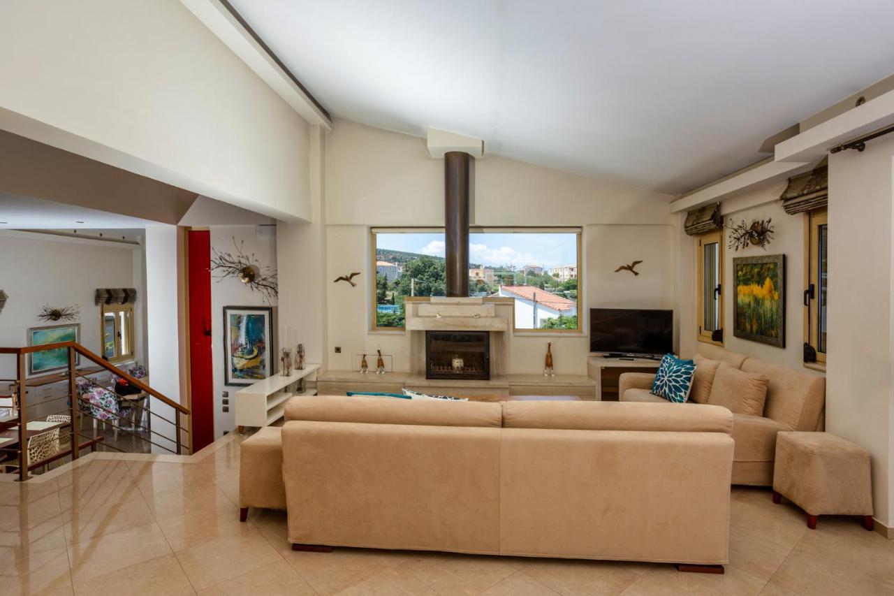 Palladio Luxury Villa With Amazing View Roussospítion Exteriör bild
