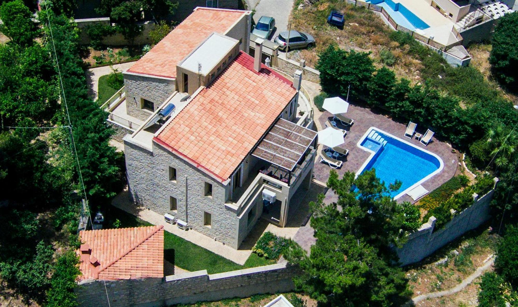 Palladio Luxury Villa With Amazing View Roussospítion Exteriör bild