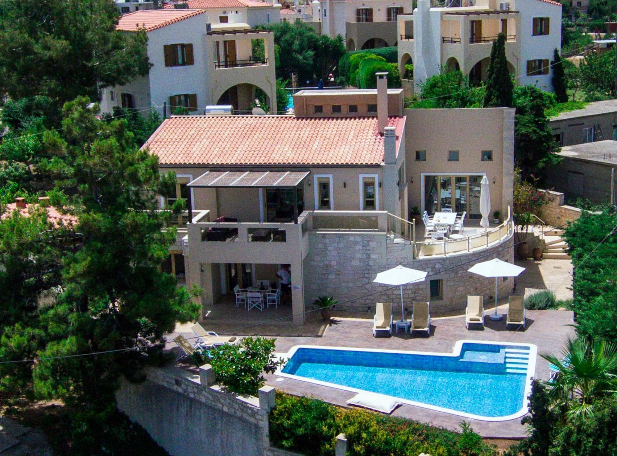 Palladio Luxury Villa With Amazing View Roussospítion Exteriör bild